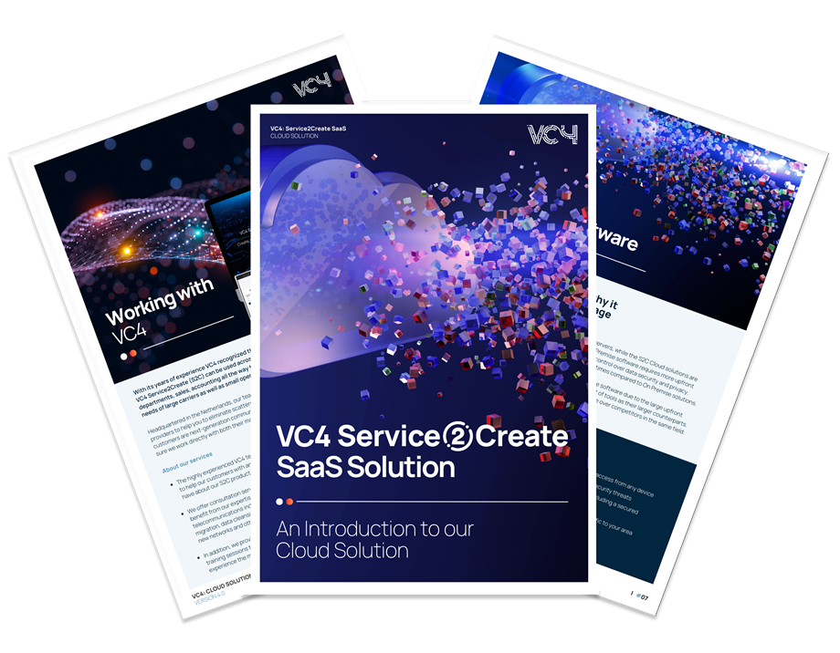 VC4 Service2Create SaaS cloud solution brochure