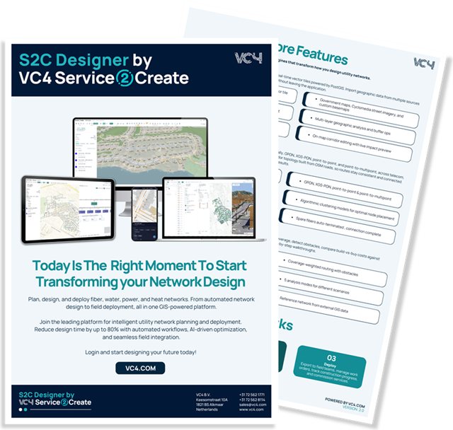 The VC4 S2C Designer brochure